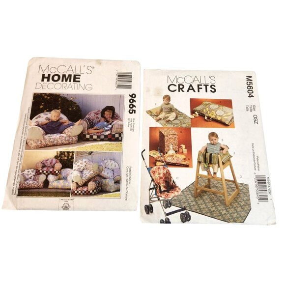 McCall’s Home & Crafts Sewing Patterns 9665 & M5604 Kid-Friendly Designs - Picture 1 of 13
